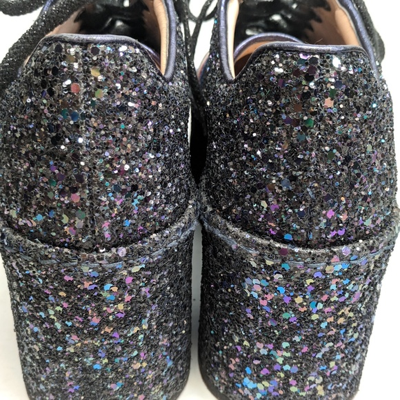 SOLD Gucci Peggy Glitter Blue Platform Sneakers - Picture 5 of 6